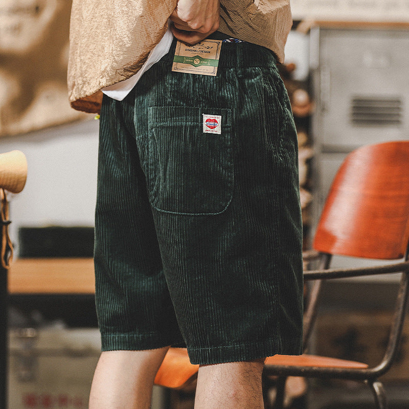 Men’s Comfortable Summer Cord Shorts