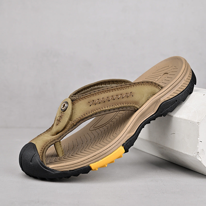 Flint Leather Thong Sandals