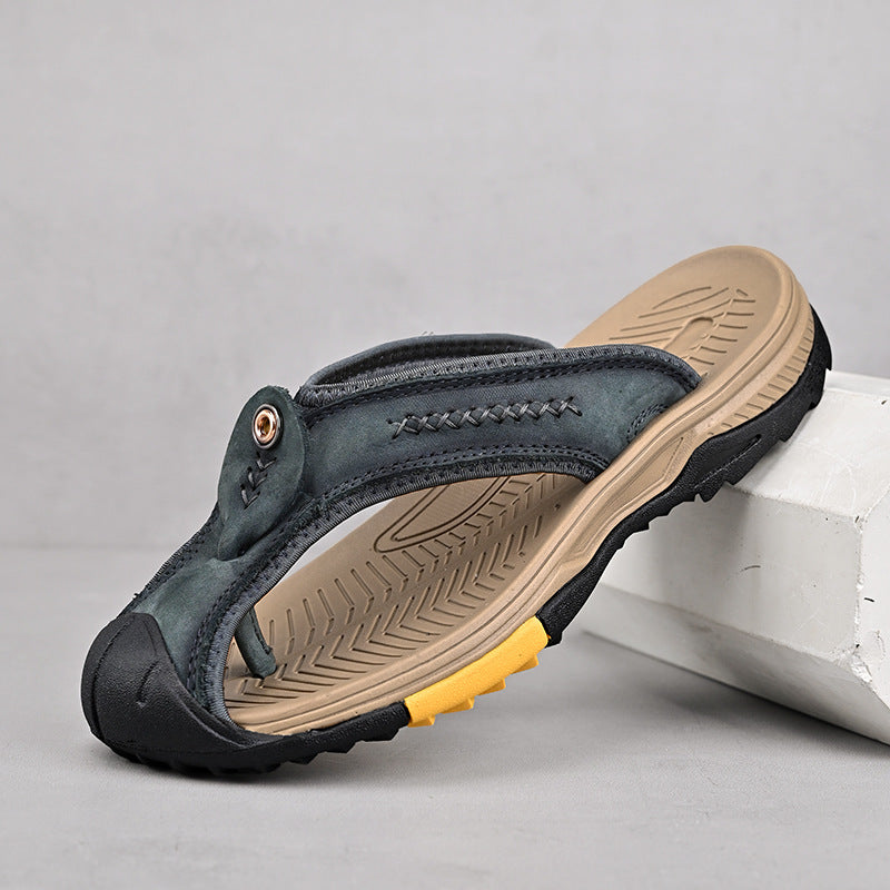 Flint Leather Thong Sandals