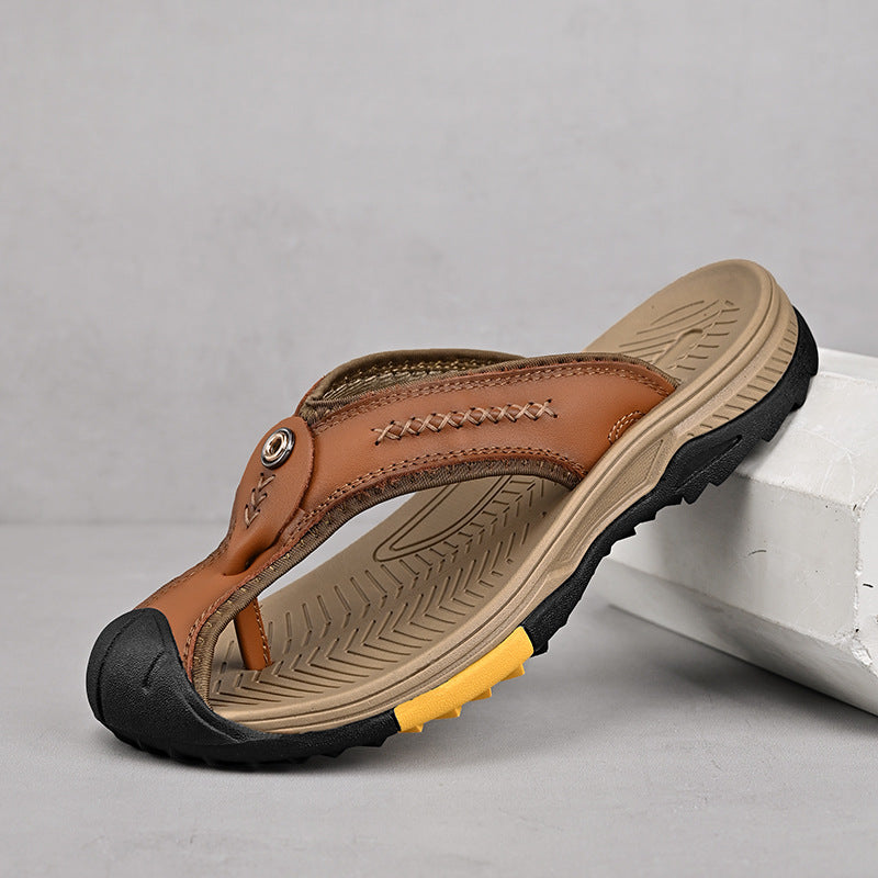 Flint Leather Thong Sandals